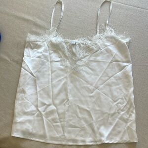 White lace tank top